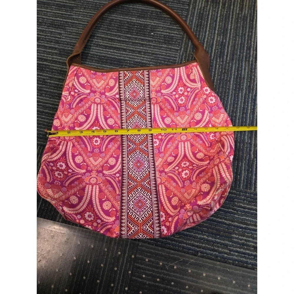 Kalencom Amy Butler Fabric Hobo Shoulder Bag Purse Pink‎ FloralHTF